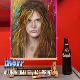 Sebastian Bach Signed Canvas Art by Chris Tutty - Youth Gone Wild Skid Row