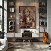 Avril Lavigne Canvas Art by Chris Tutty - Canadian Pop Punk Rock Star