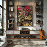 Shania Twain Canvas Art by Chris Tutty - Chic Serenade Country Queen
