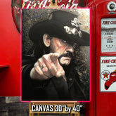 Lemmy Kilmister Canvas Art by Chris Tutty - Motörhead Heavy Metal Legend