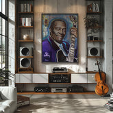 BB King Canvas Art by Chris Tutty - Lucille's King Blues Legend Portrait