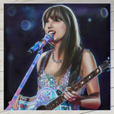 Taylor Swift Canvas Art by Chris Tutty - End of the Eras Tour Pop Icon