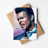 David Bowie "Famous" Greeting card by Chris Tutty