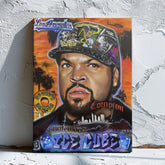 Ice Cube Canvas Art by Chris Tutty - N.W.A Hip Hop Legend Portrait