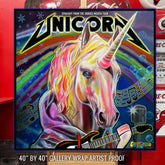 "Straight from the horse's mouth" Unicorn Hoodie by Chris Tutty