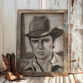 Elvis Presley Canvas Art - Cowboy Elvis by Chris Tutty
