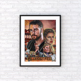 Russell Crowe Canvas Art by Chris Tutty - Gladiator Are You Not Entertained