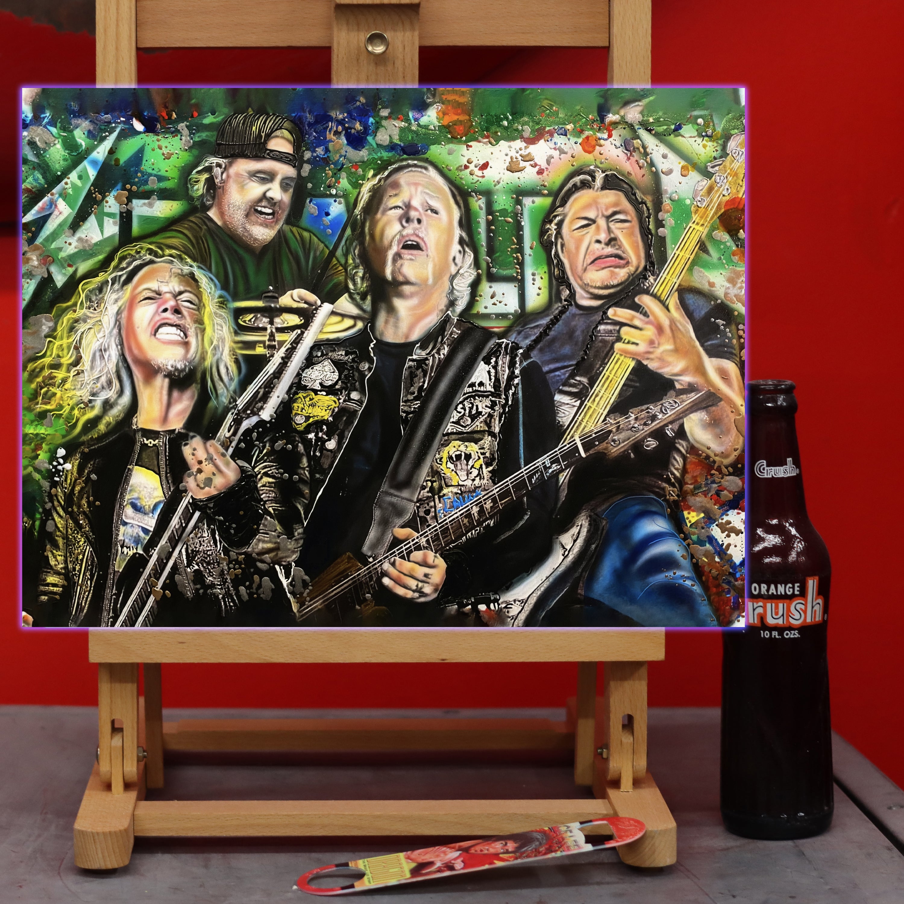 Metallica celebrity portrait by Chris Tutty