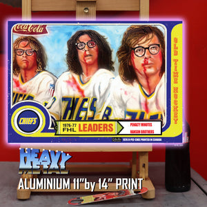 Signed celebrity Hanson Brothers portrait by Chris Tutty