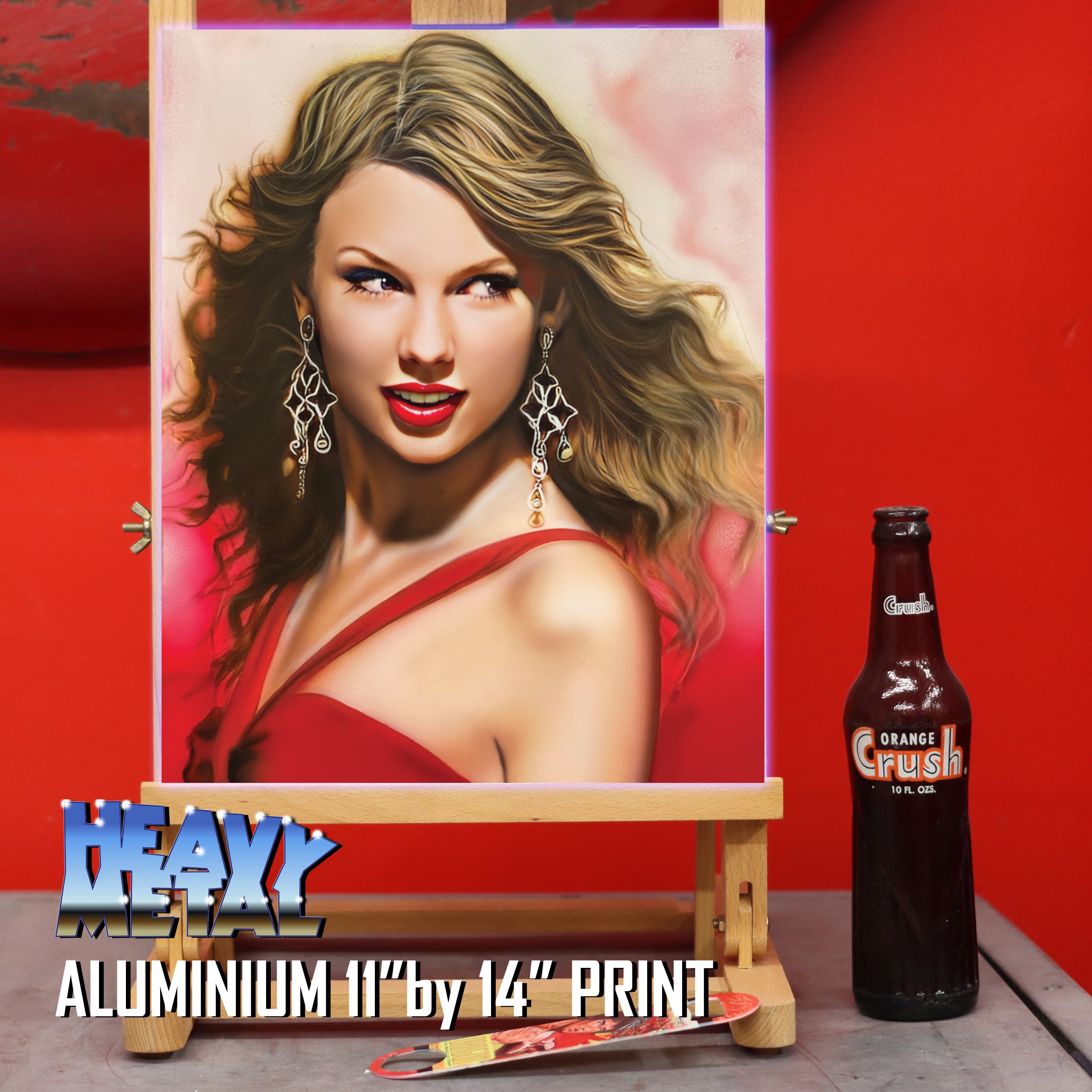 "RED" Taylor Swift Celebrity Portrait By Chris Tutty