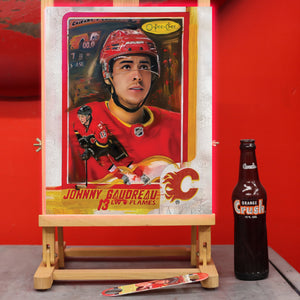 "The Playmaker" Johnny Gaudreau portrait by Chris Tutty