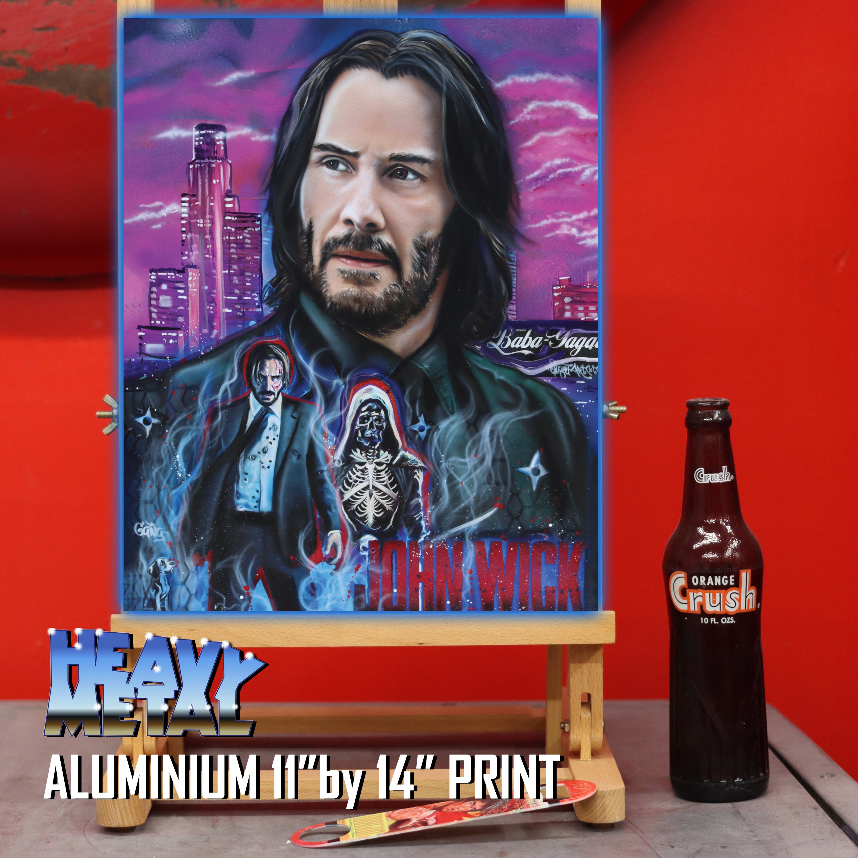 John Wick" Celebrity Portrait By Chris Tutty