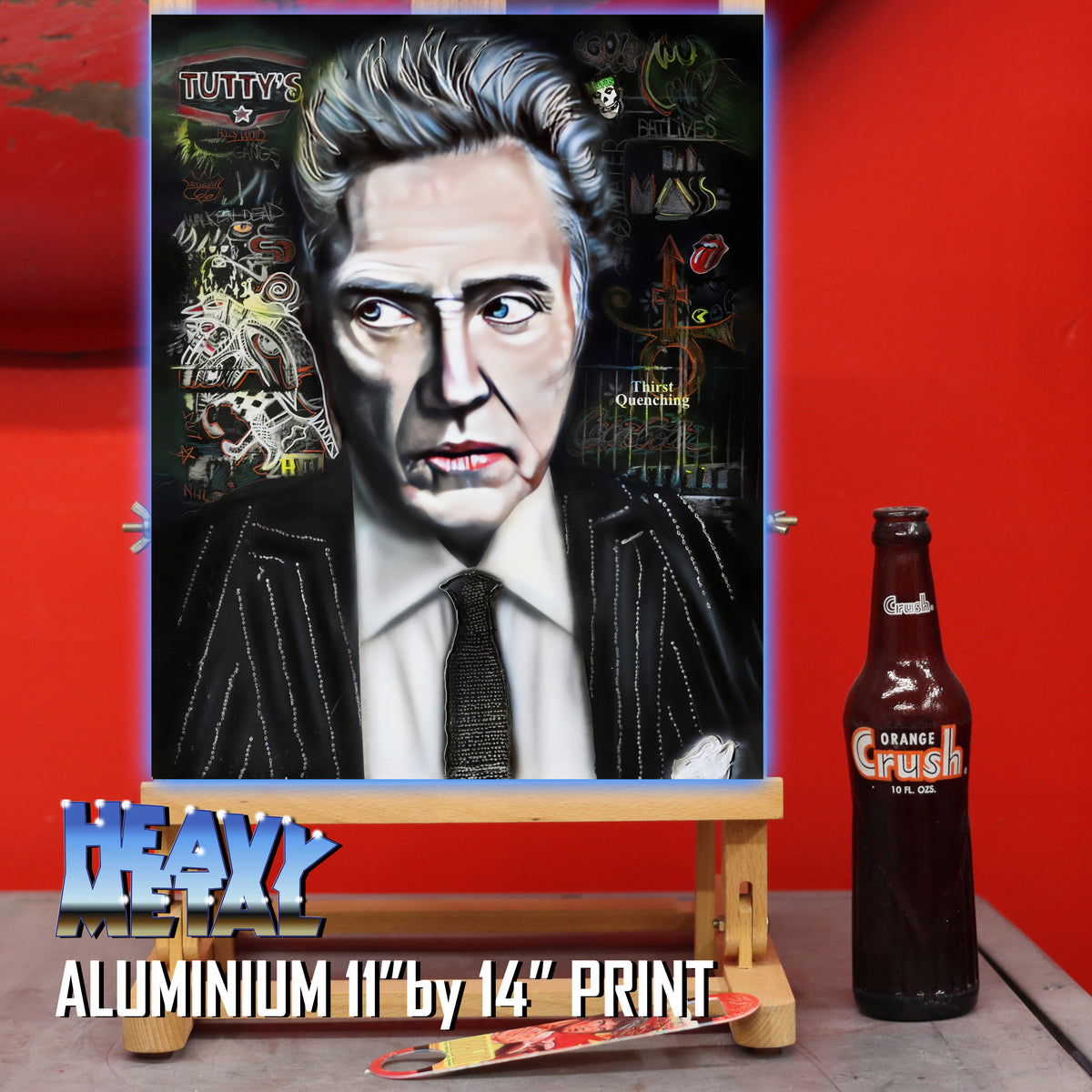 "WALKEN IN CALGARY" Christopher Walken Celebrity Portrait By Chris Tutty