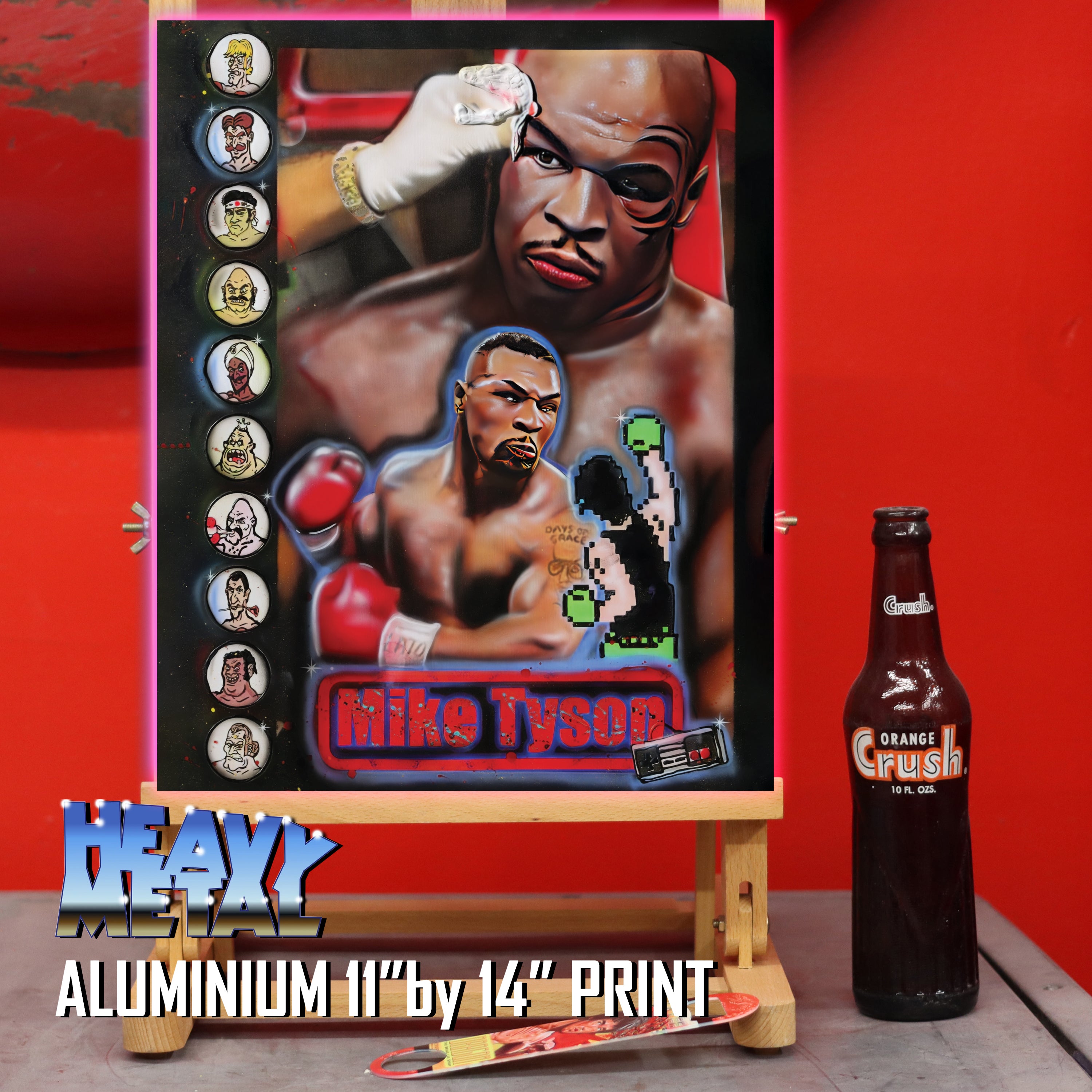 "Iron Mike: The Champ’s Punch-Out!!" Mike Tyson portrait by Chris Tutty