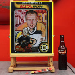 Gerry Cheevers Hockey portrait by Chris Tutty