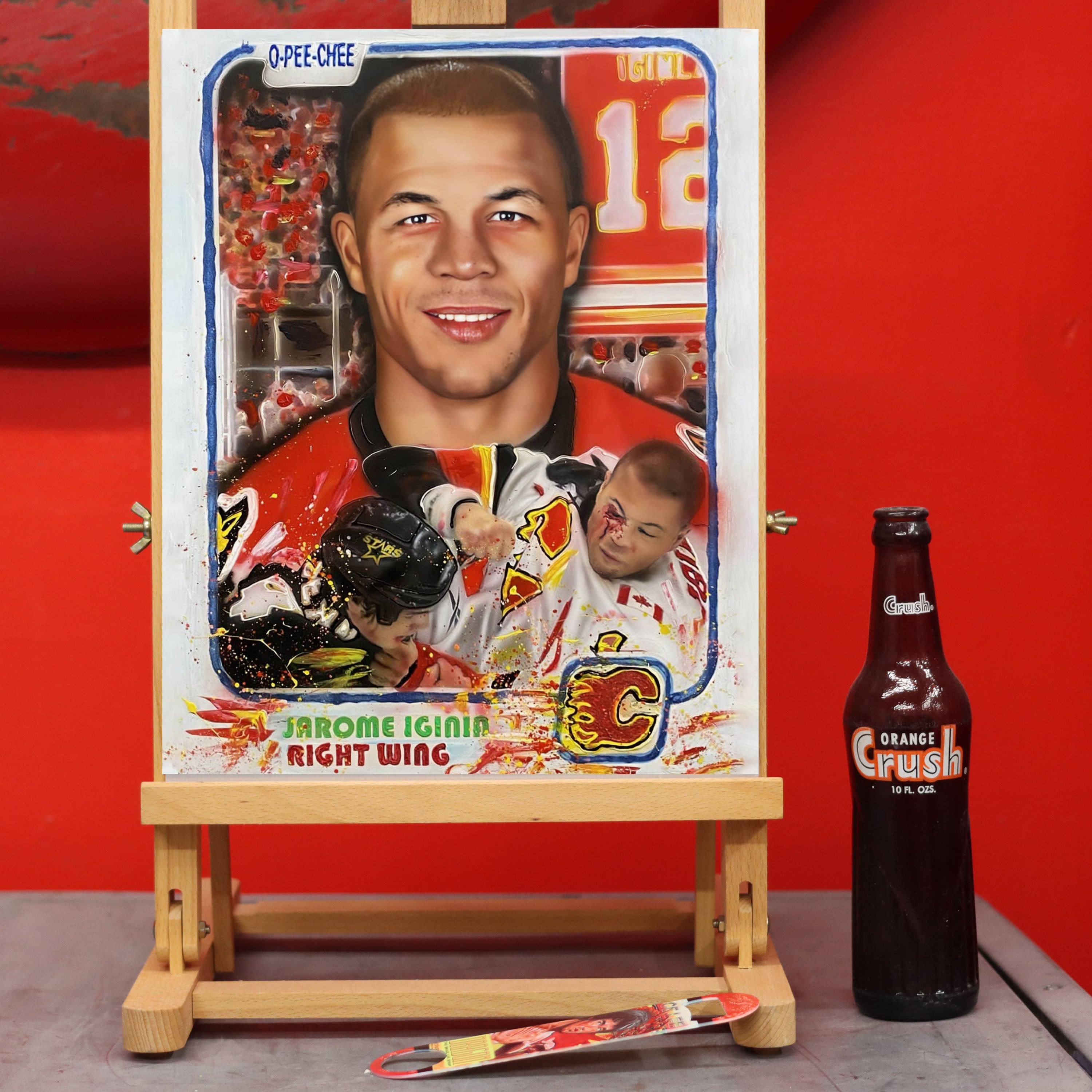 Jarome Iginla portrait by Chris Tutty