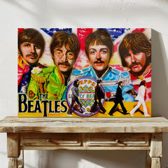 Beatles "Don't Bother Me." celebrity portrait by Chris Tutty