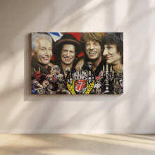 "Let it Roll." celebrity portrait Rollingstones by Chris Tutty