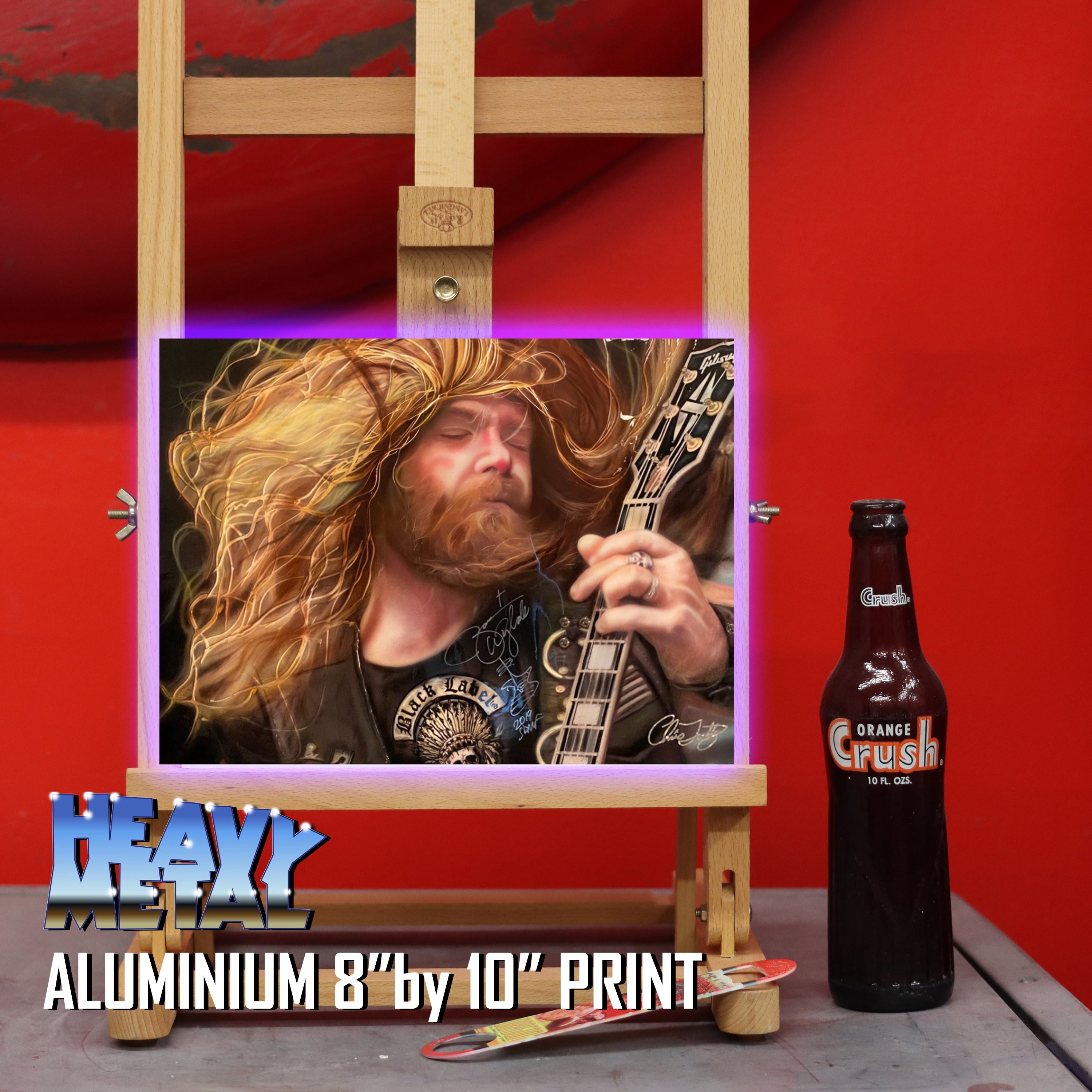 Zakk Wylde Signed celebrity portrait by Chris Tutty