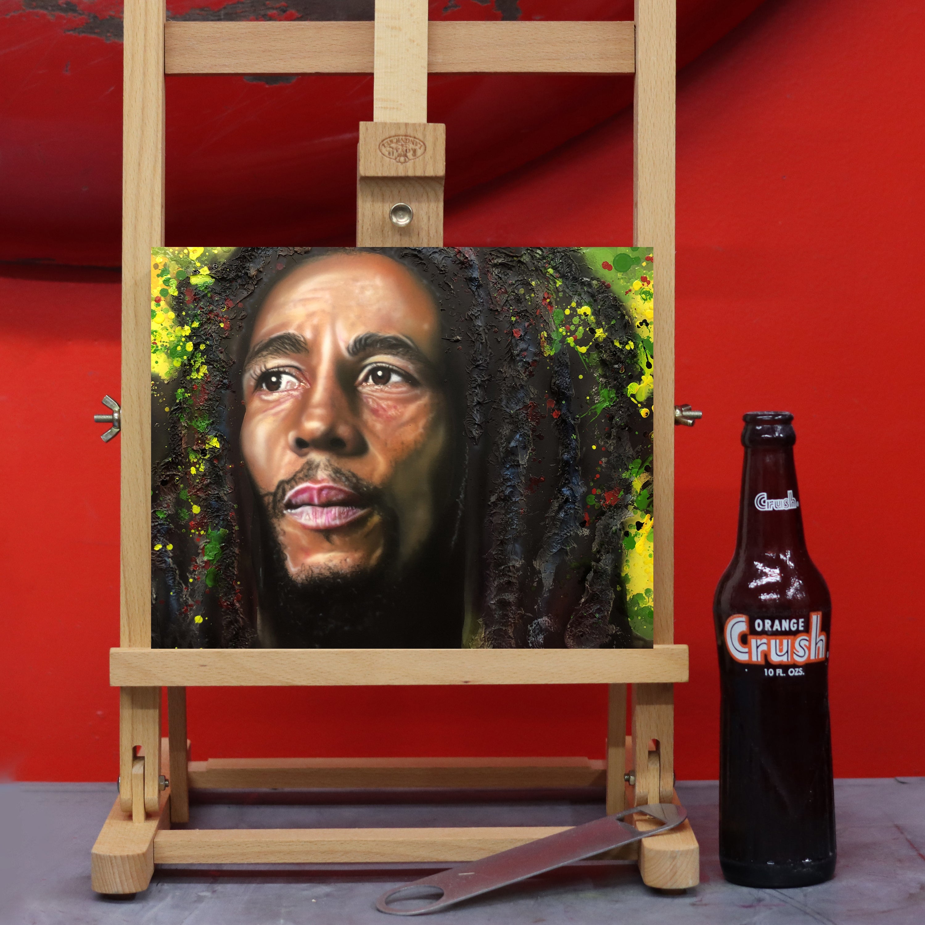 Bob Marley celebrity portrait by Chris Tutty