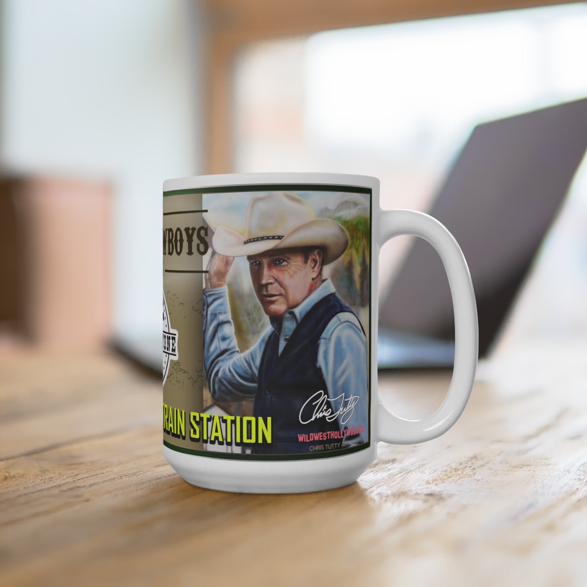 John and Rip Train station tours Mug 15oz