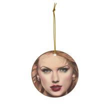 Taylor Swift Ceramic Art Ornament by Chris Tutty