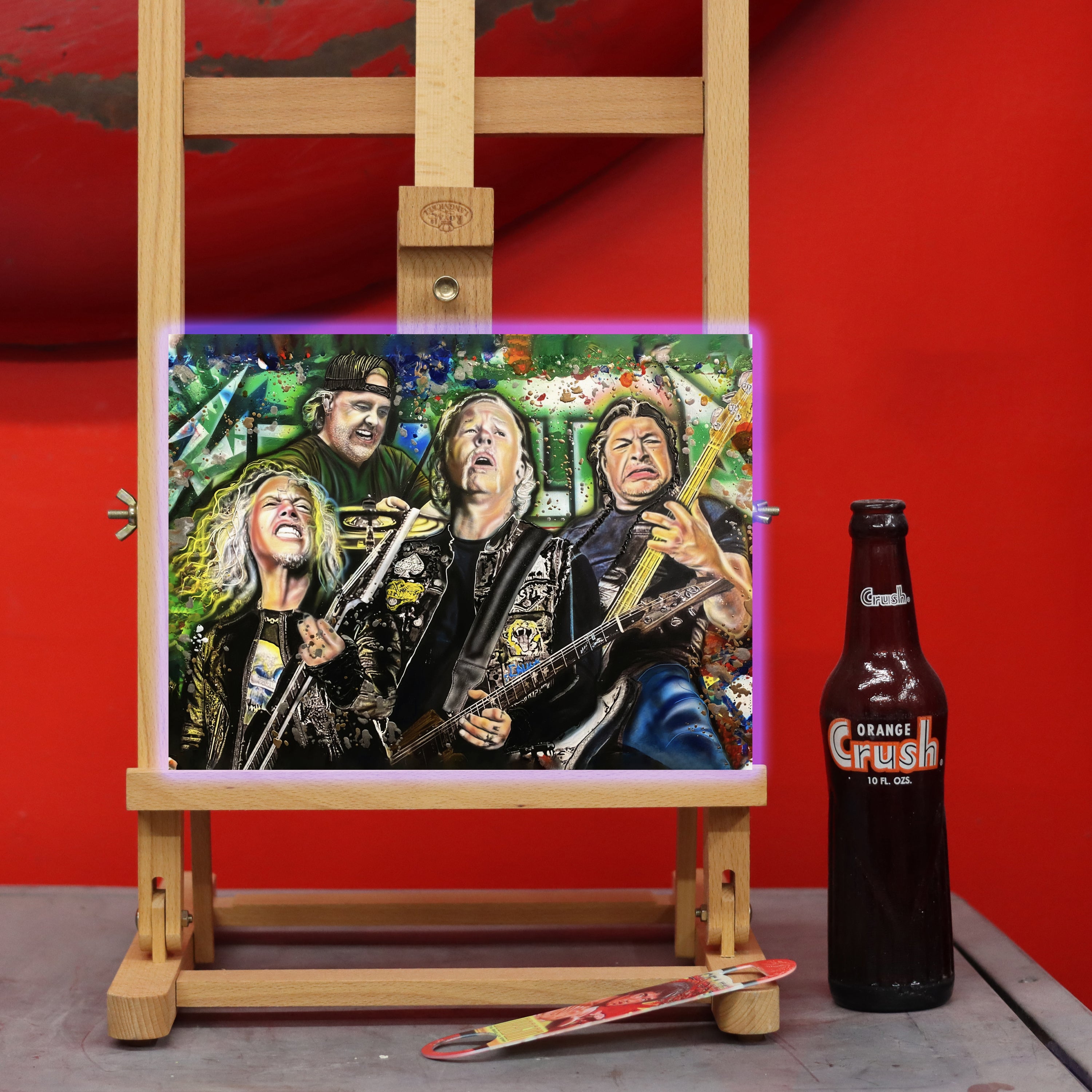 Metallica celebrity portrait by Chris Tutty