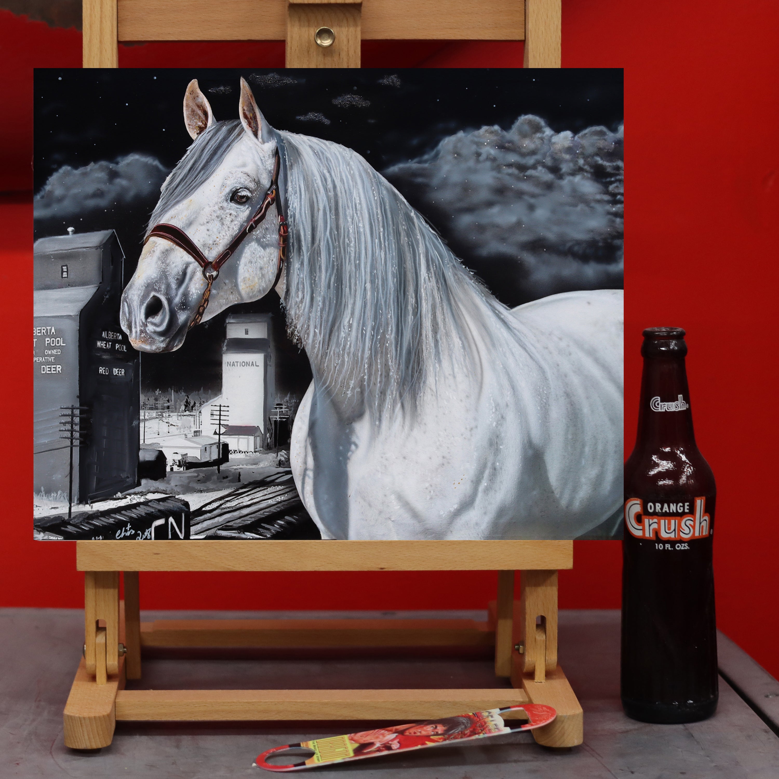 Whitey the horse by Chris Tutty