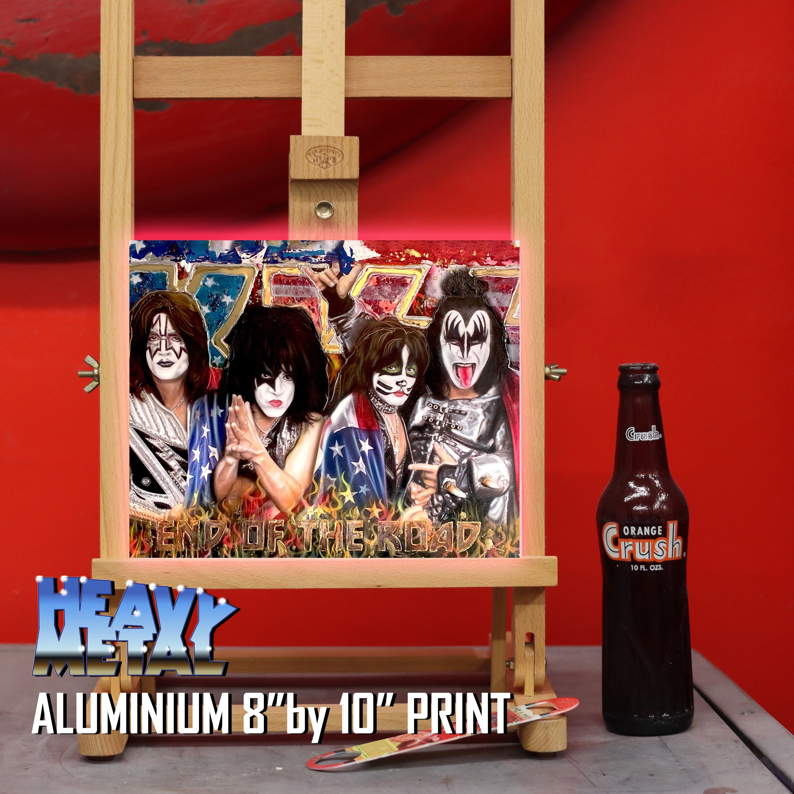 "End of The Road" Kiss celebrity portrait by Chris Tutty