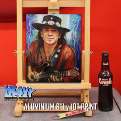 Stevie Ray Vaughan Canvas Art by Chris Tutty - Texas Pride and Joy Blues Guitar