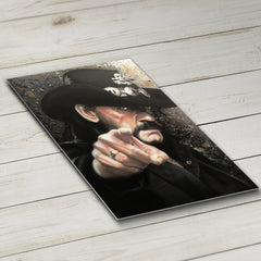 "Lemmy at the Vibe"  – Motorhead canvas celebrity portrait