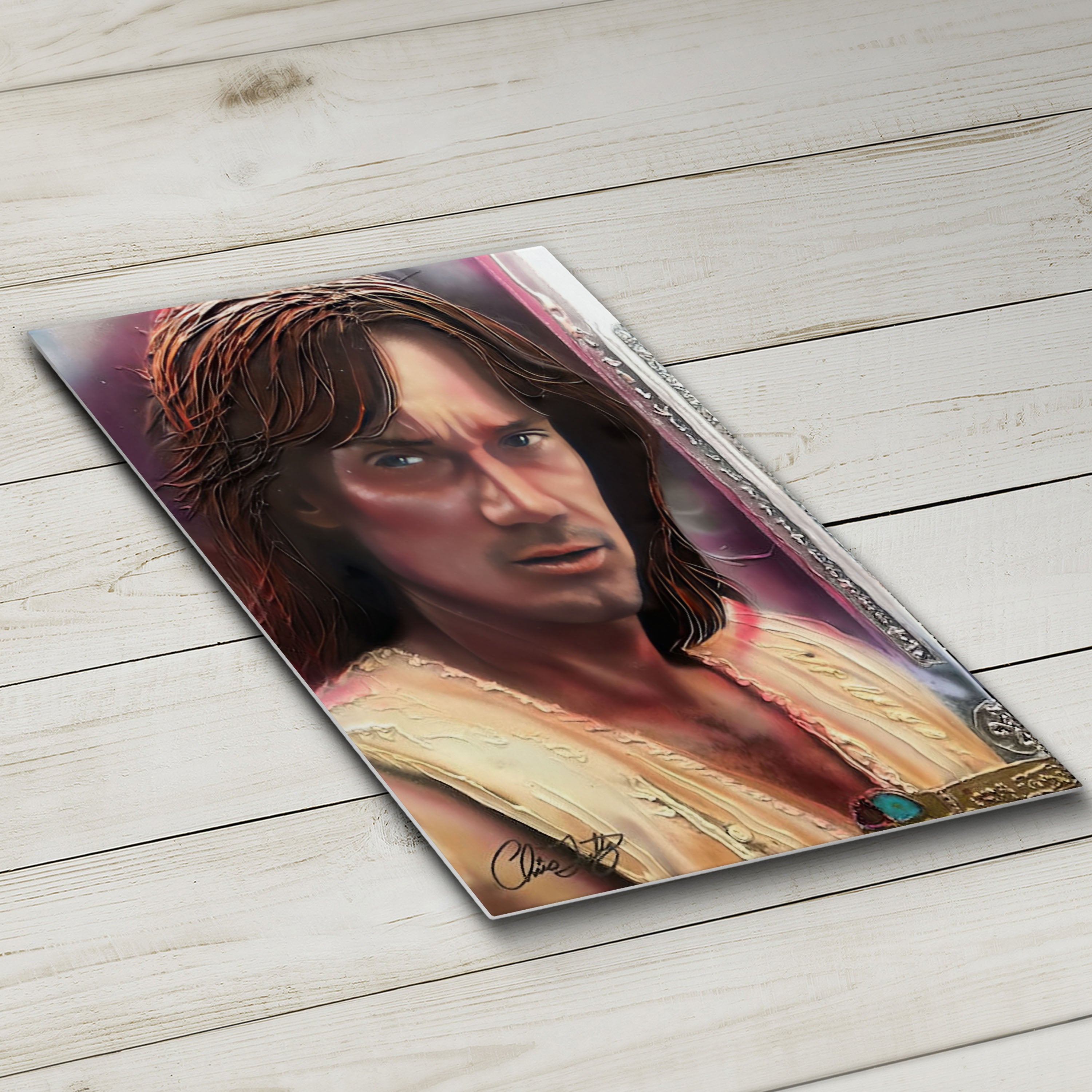 "Hercules" Kevin Sorbo Celebrity Portrait By Chris Tutty