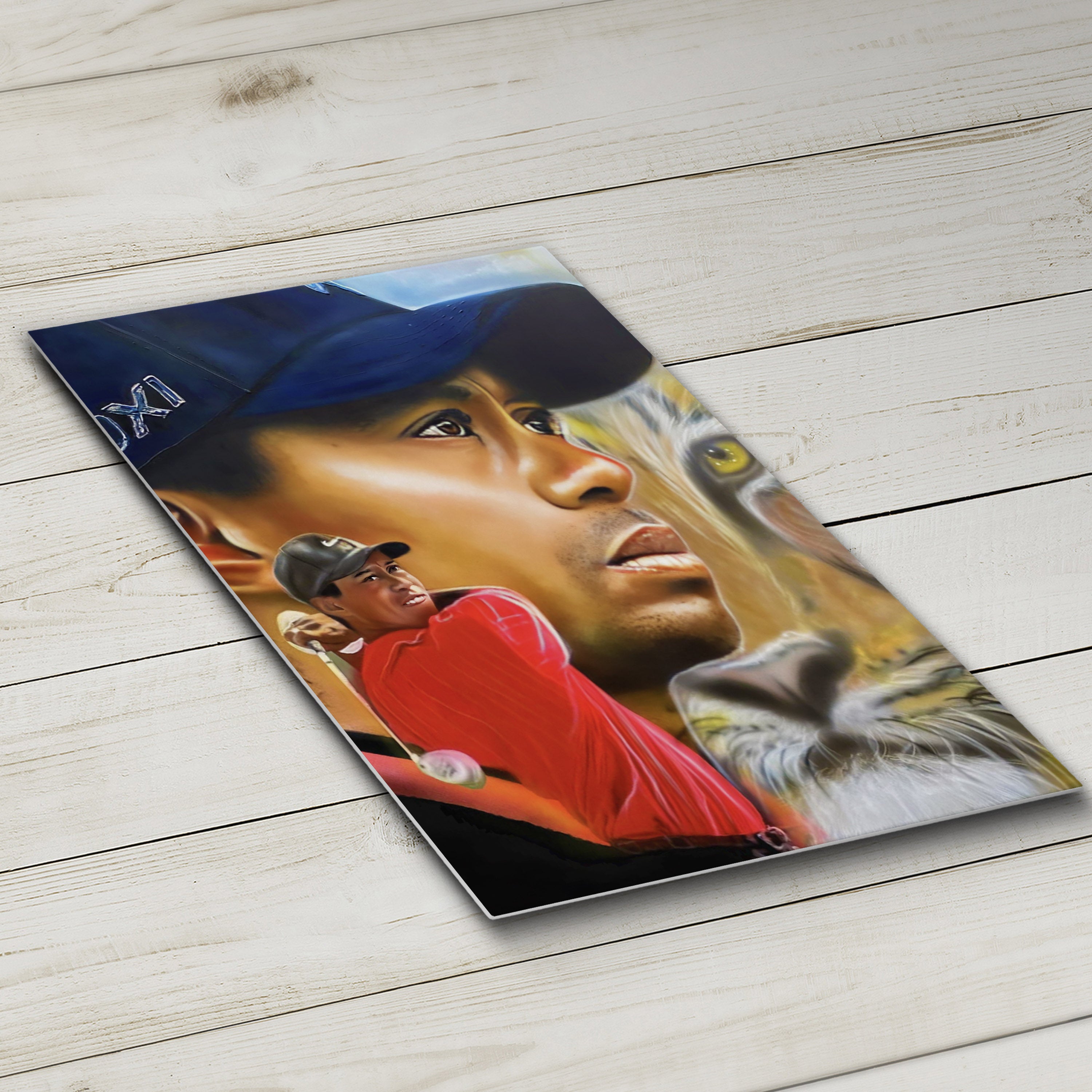 Eye of the Tiger Canvas Art - Tiger Woods by Chris Tutty