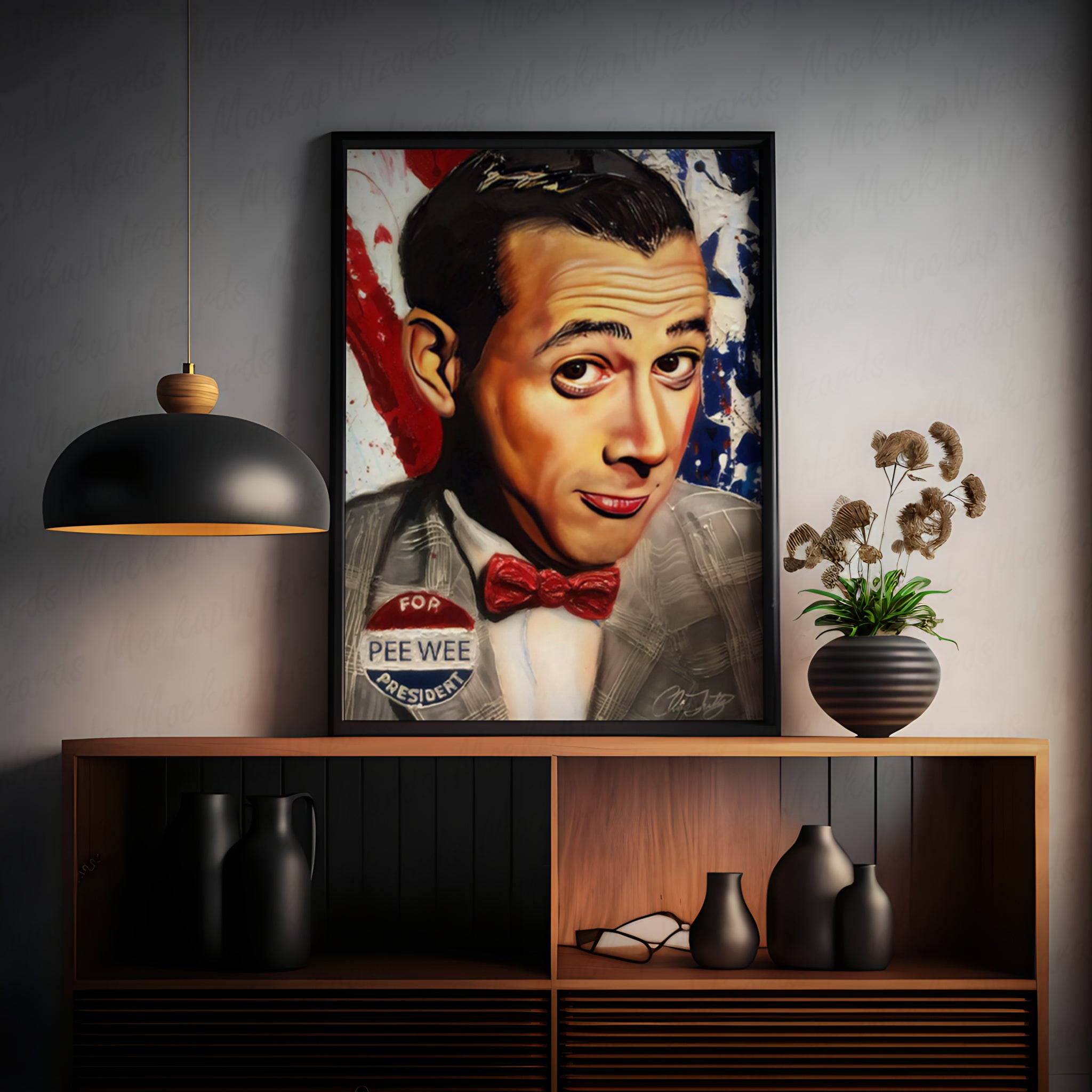 Pee Wee for Pres Canvas by Chris Tutty