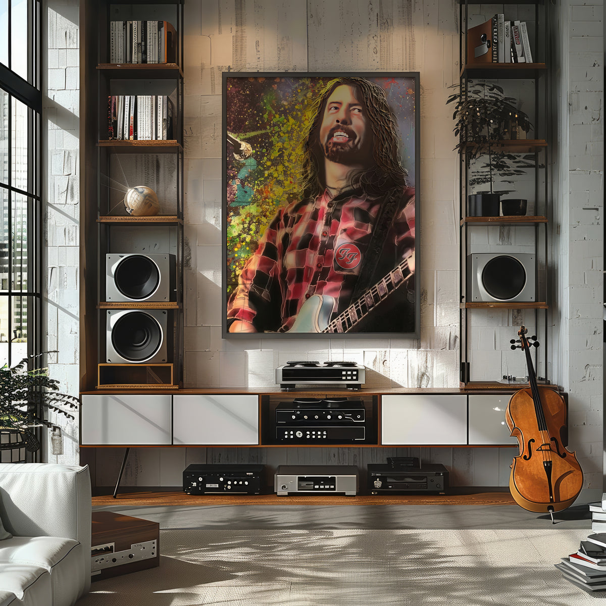 Dave Grohl celebrity portrait by Chris Tutty