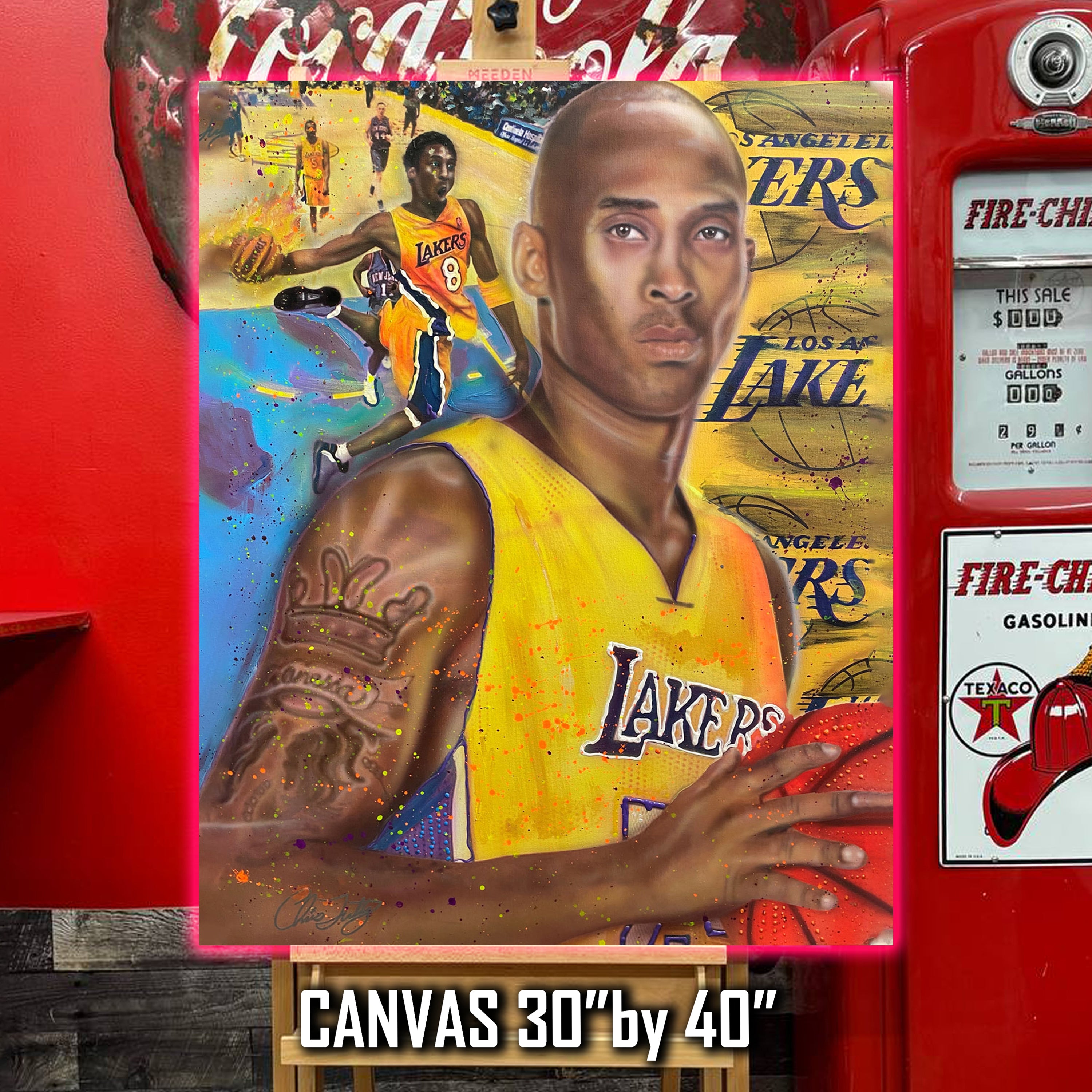 Kobe Bryant Celebrity portrait by Chris Tutty