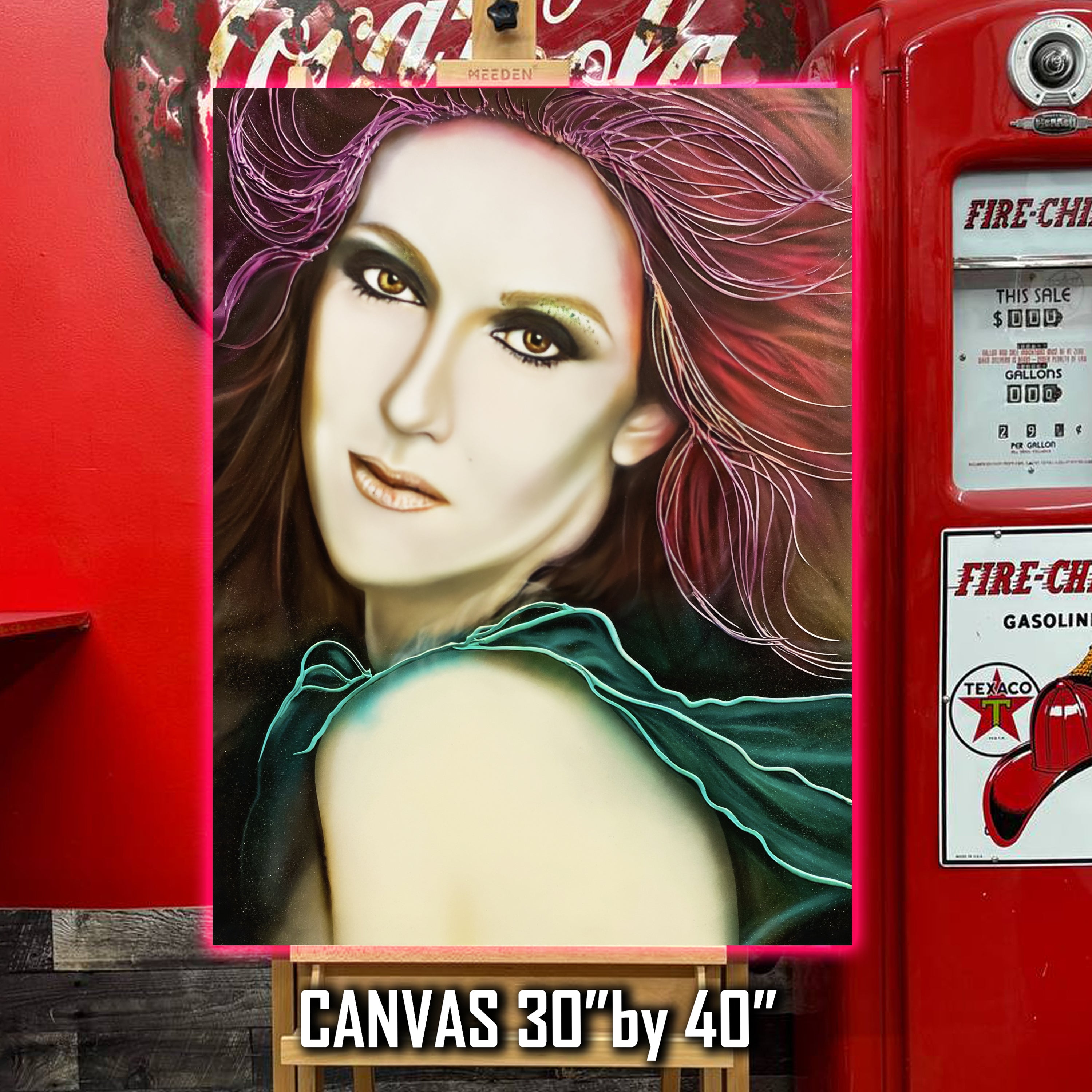 Celine Dion Celebrity portrait by Chris Tutty