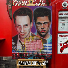 "Rules of Fight Club" Portrait By Chris Tutty