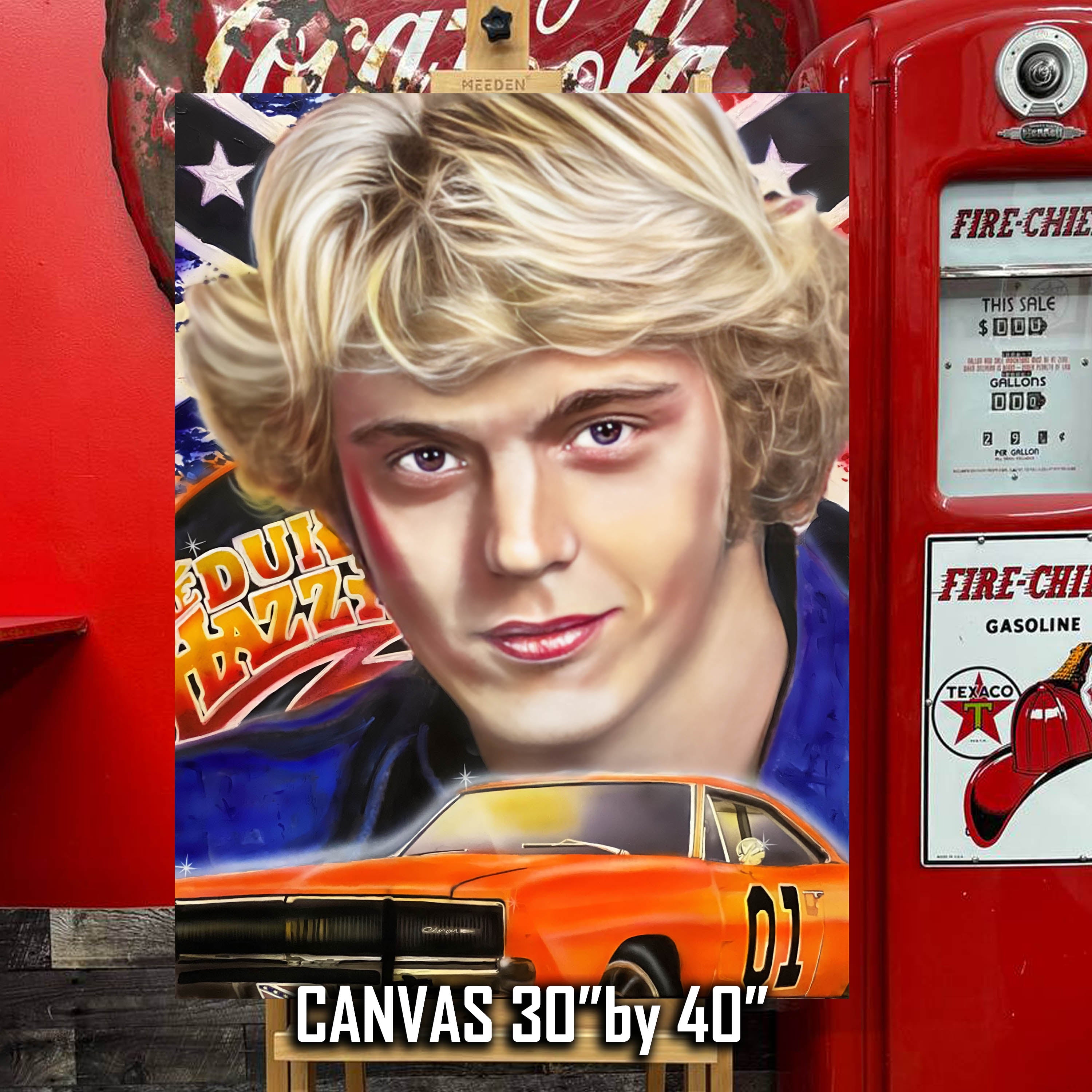 "Bo Duke" John Schneider Celebrity Portrait By Chris Tutty