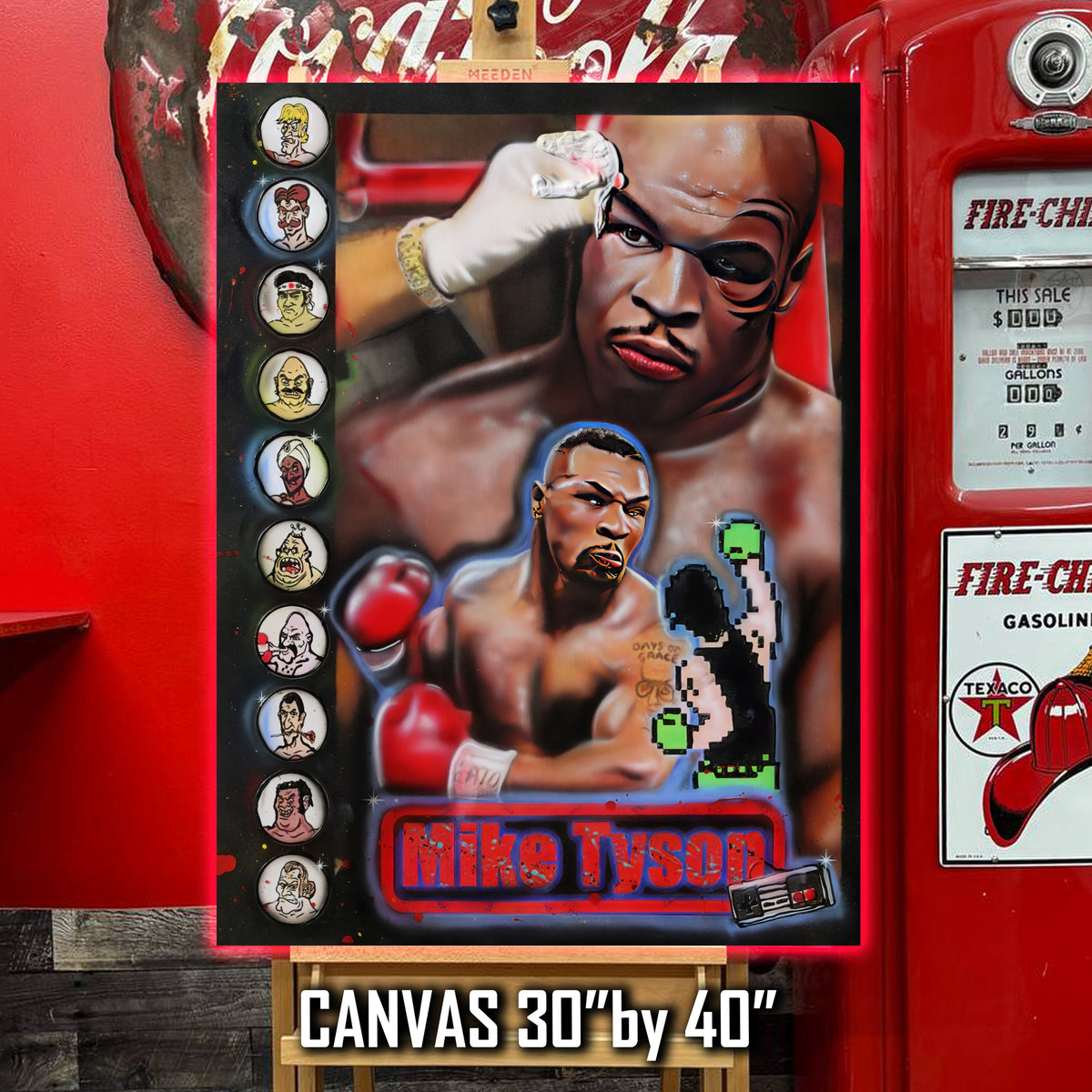 "Iron Mike: The Champ’s Punch-Out!!" Mike Tyson portrait by Chris Tutty