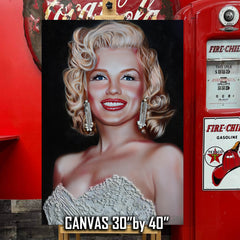 "White Wedding" Marilyn Monroe Portrait By Chris Tutty