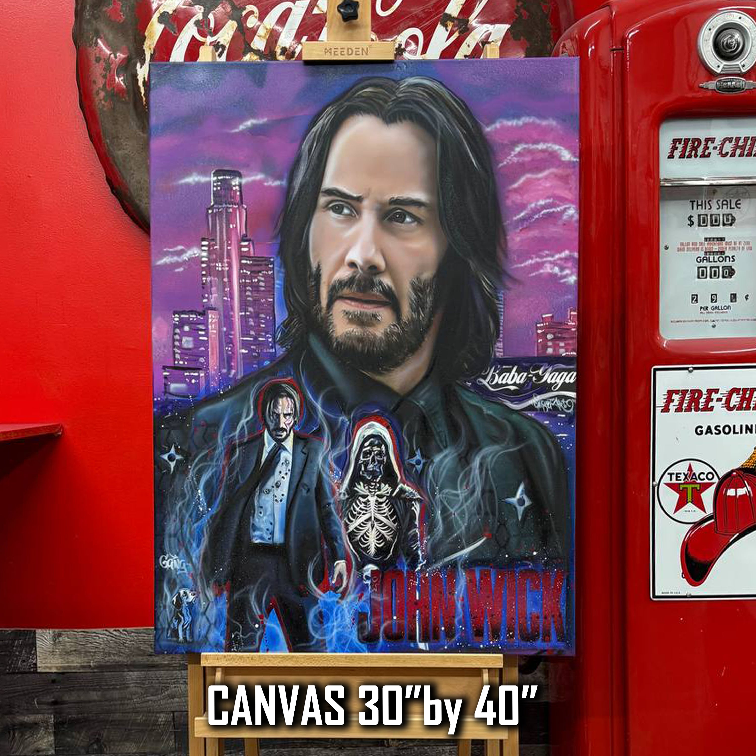 John Wick" Celebrity Portrait By Chris Tutty