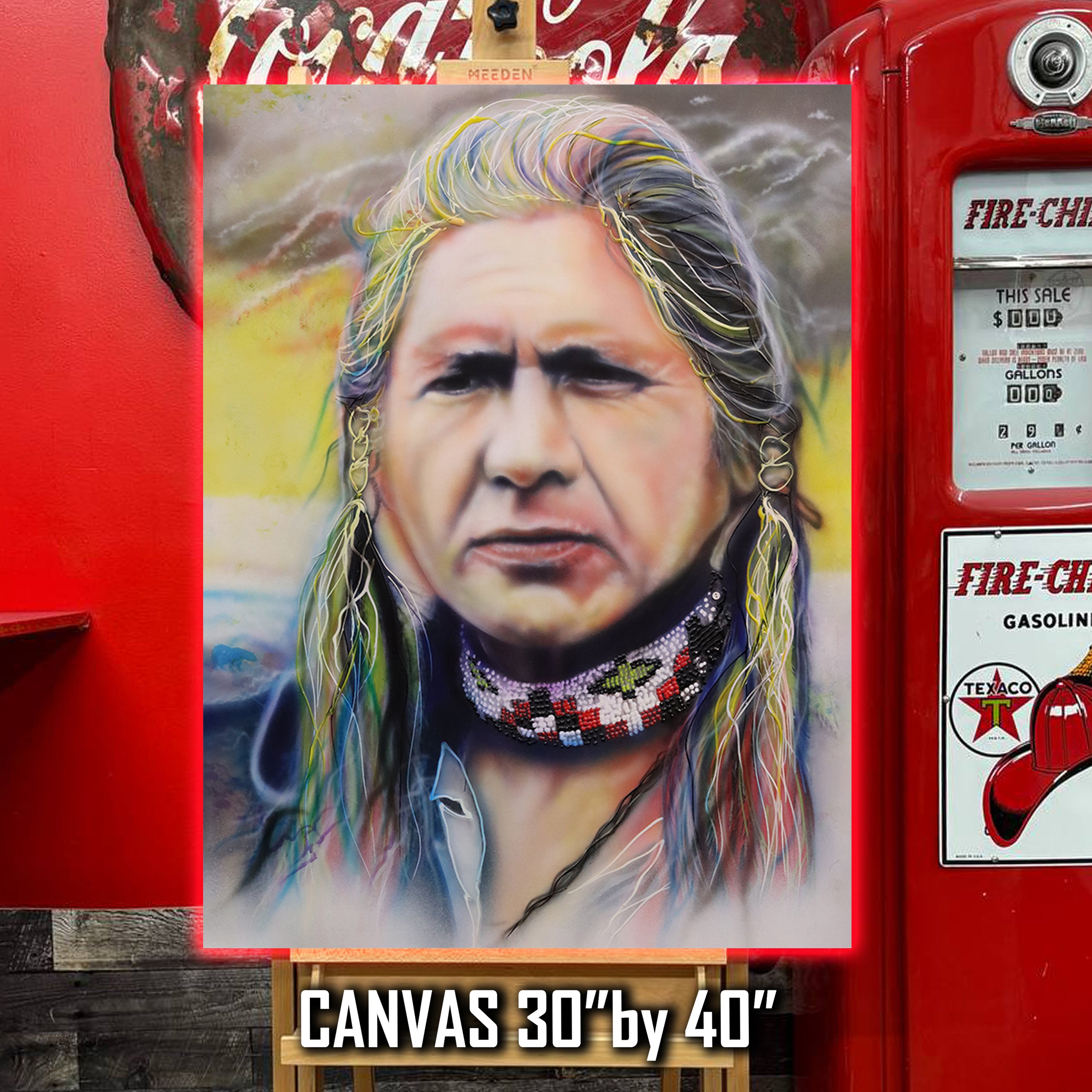 Gordon Tootoosis celebrity portrait by Chris Tutty