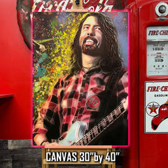 Dave Grohl celebrity portrait by Chris Tutty