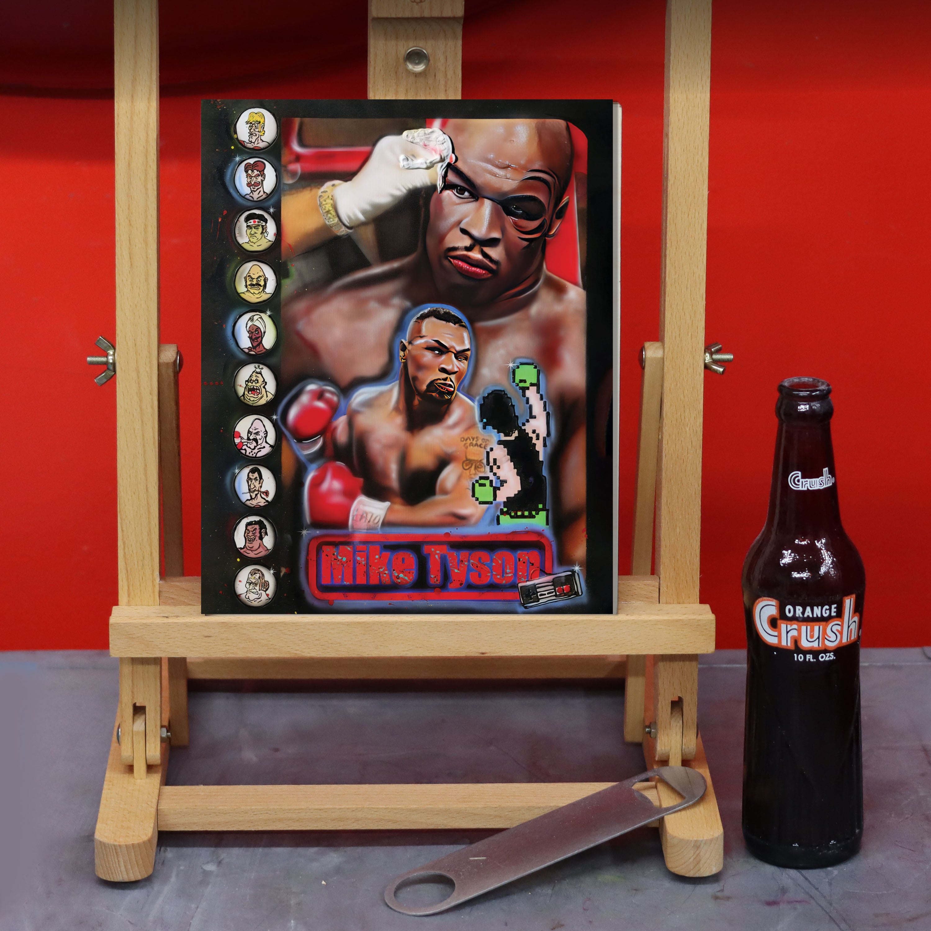 "Iron Mike: The Champ’s Punch-Out!!" Mike Tyson portrait by Chris Tutty