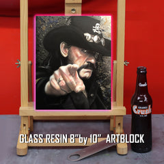 "Lemmy at the Vibe"  – Motorhead canvas celebrity portrait