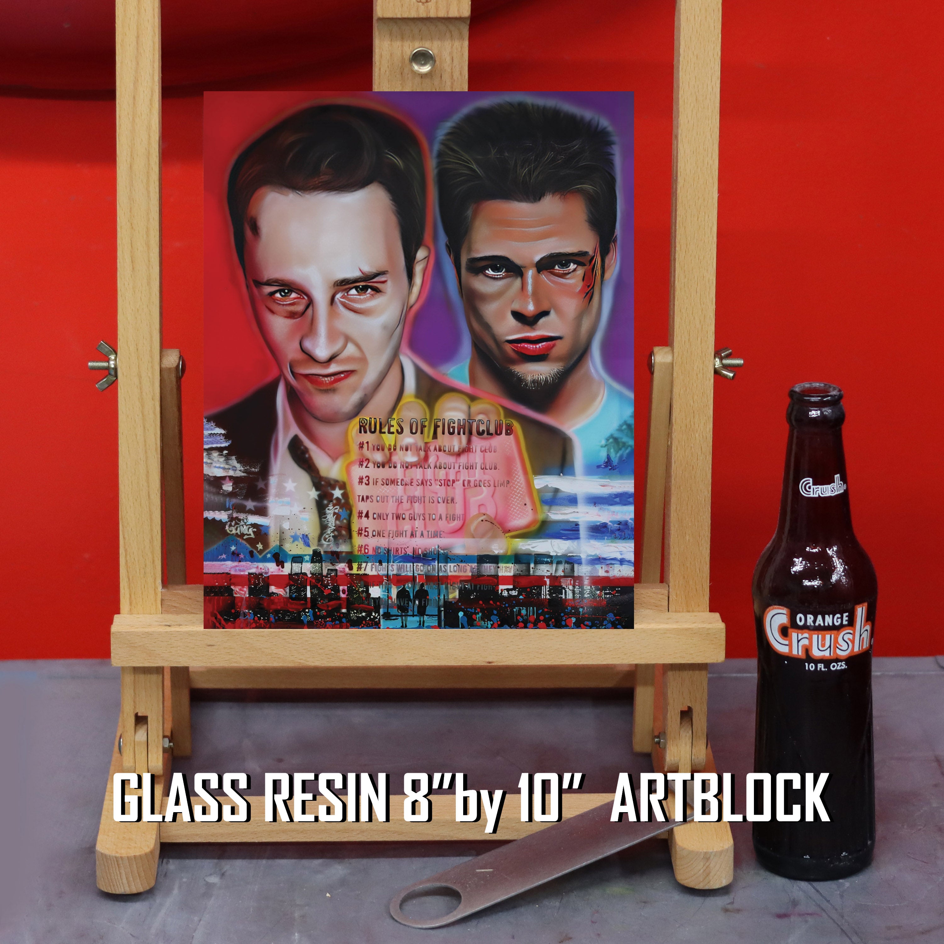 "Rules of Fight Club" Portrait By Chris Tutty