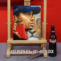 Eye of the Tiger Canvas Art - Tiger Woods by Chris Tutty