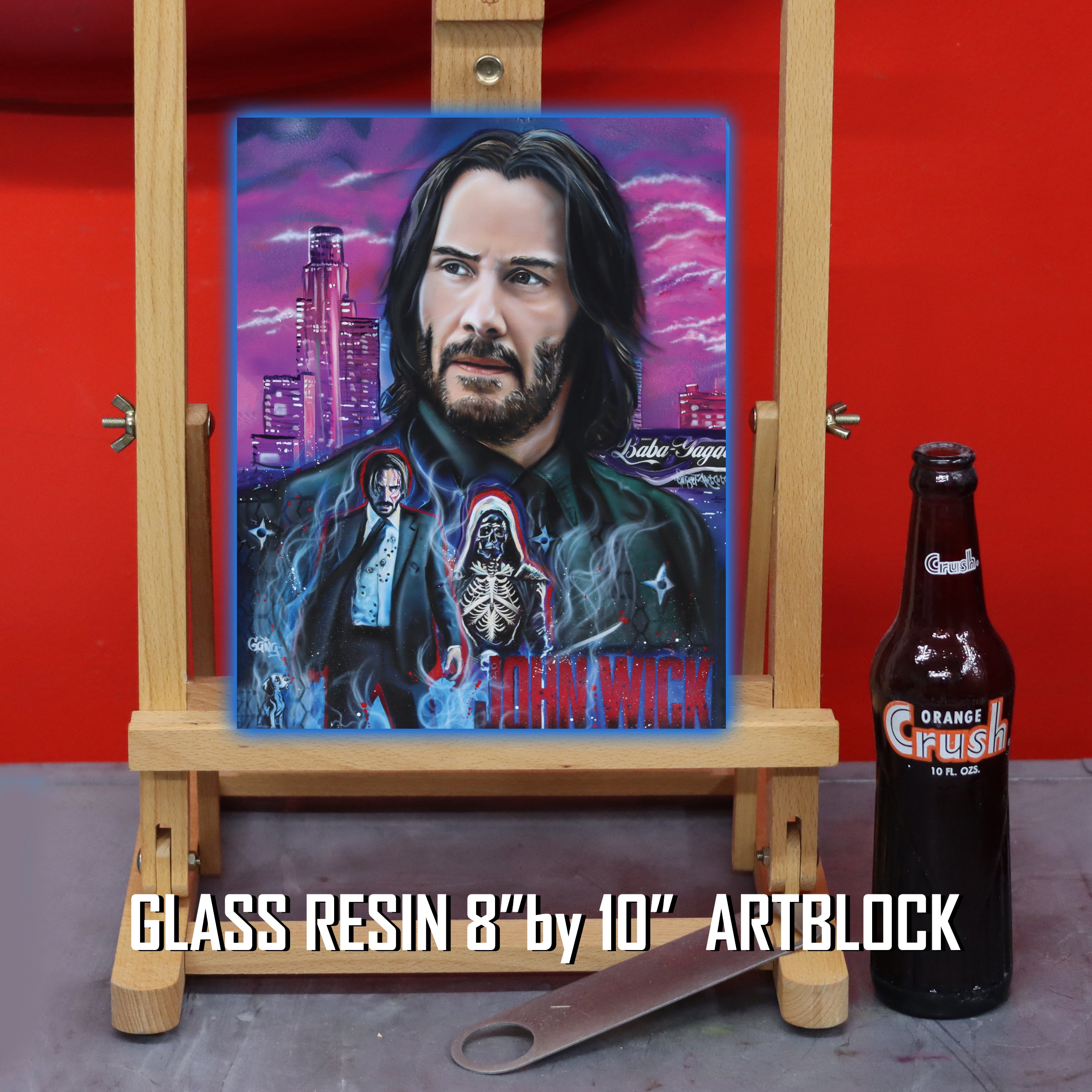 John Wick" Celebrity Portrait By Chris Tutty