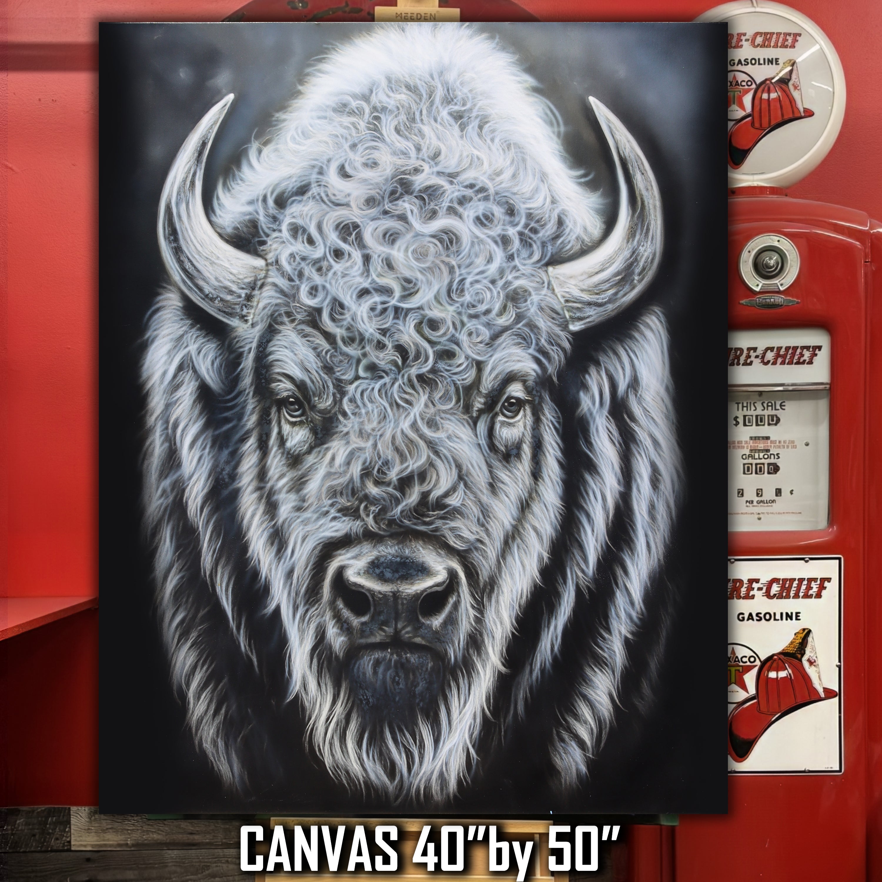 Spirit of the Plains - Bison Wildlife art by Chris Tutty